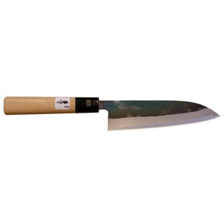 Fujiwara Kanefusa Brut de forge Santoku 16,5 cm