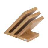 Bloc aimanté 6 couteaux couleur bois de hêtre