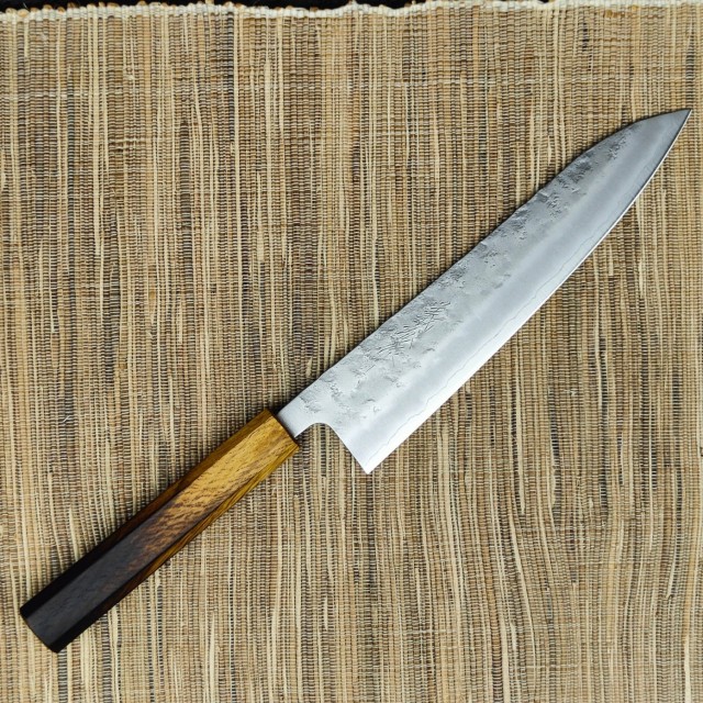 Gyuto couteau Chef japonais Gin3 Nashiji Urushi Finish 21cm