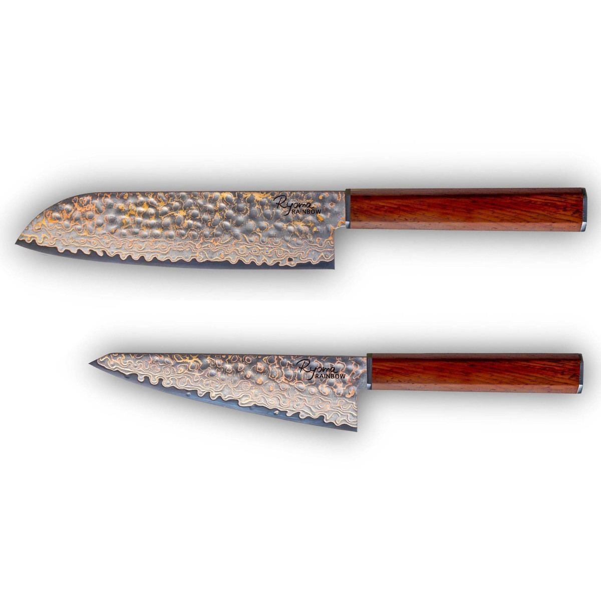 Couteau damas de couleur Ryoma Rainbow