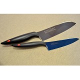 Couteau Chef petit modèle 13cm - Kasumi Titanium bleu KTB6