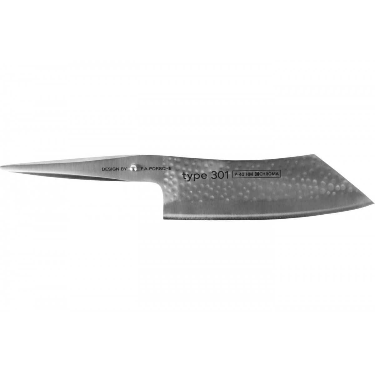 Couteau Santoku Hakata martelé 19cm - Chroma Type 301 HM P40HM